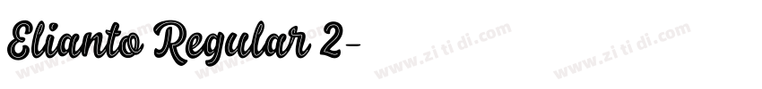 Elianto Regular 2字体转换